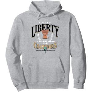 WNBA New York Liberty Commissioner’s Cup Crown Affair Pullover Hoodie(Heather Grey)