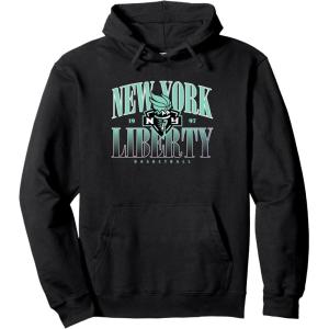 WNBA New York Liberty Courtside Pullover Hoodie(Black)