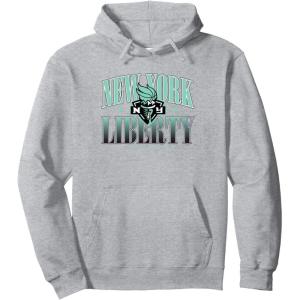 WNBA New York Liberty Courtside Pullover Hoodie(Heather Grey)