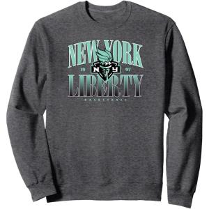 WNBA New York Liberty Courtside Sweatshirt(Dark Heather Grey)