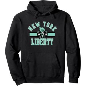 WNBA New York Liberty Downtown Pullover Hoodie(Black)