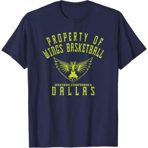 WNBA Property Of Dallas Wings Licensed T-Shirt(Navy Blue)