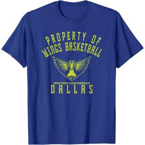 WNBA Property Of Dallas Wings Licensed T-Shirt(Royal Blue)