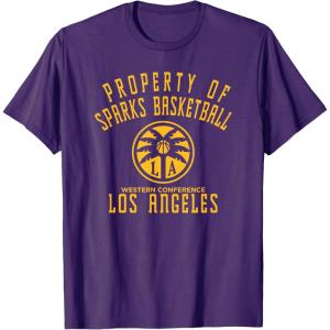 WNBA Property Of Los Angeles Sparks Licensed T-Shirt(Purple)