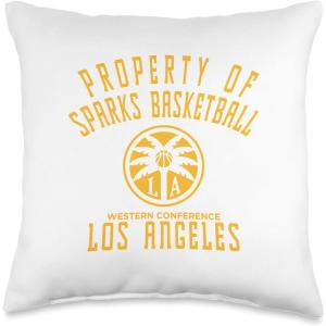 WNBA Property Of Los Angeles Sparks Licensed Throw Pillow