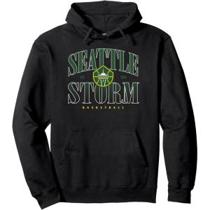 WNBA Seattle Storm Courtside Pullover Hoodie(Black)