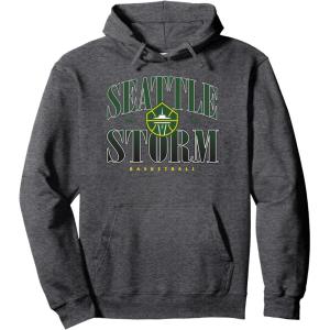 WNBA Seattle Storm Courtside Pullover Hoodie(Dark Heather Grey)