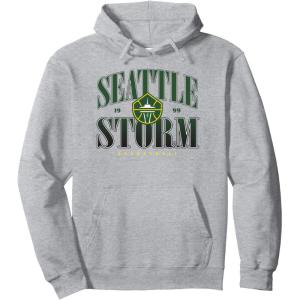WNBA Seattle Storm Courtside Pullover Hoodie(Heather Grey)