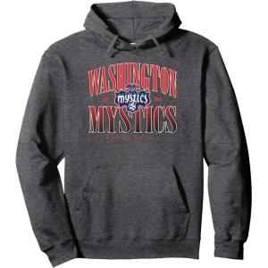 WNBA Washington Mystics Courtside Pullover Hoodie(Dark Heather Grey)