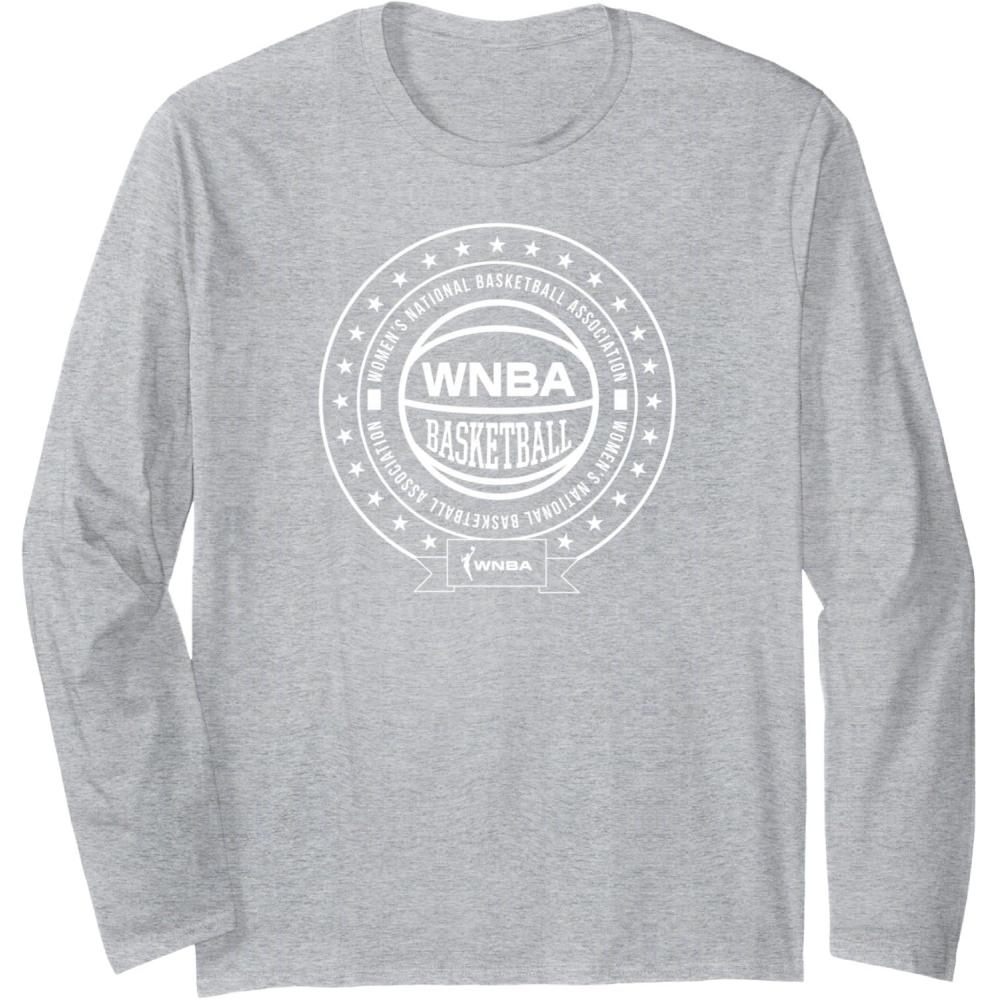 imageWNBA Around the World Long Sleeve TShirtHeather Grey