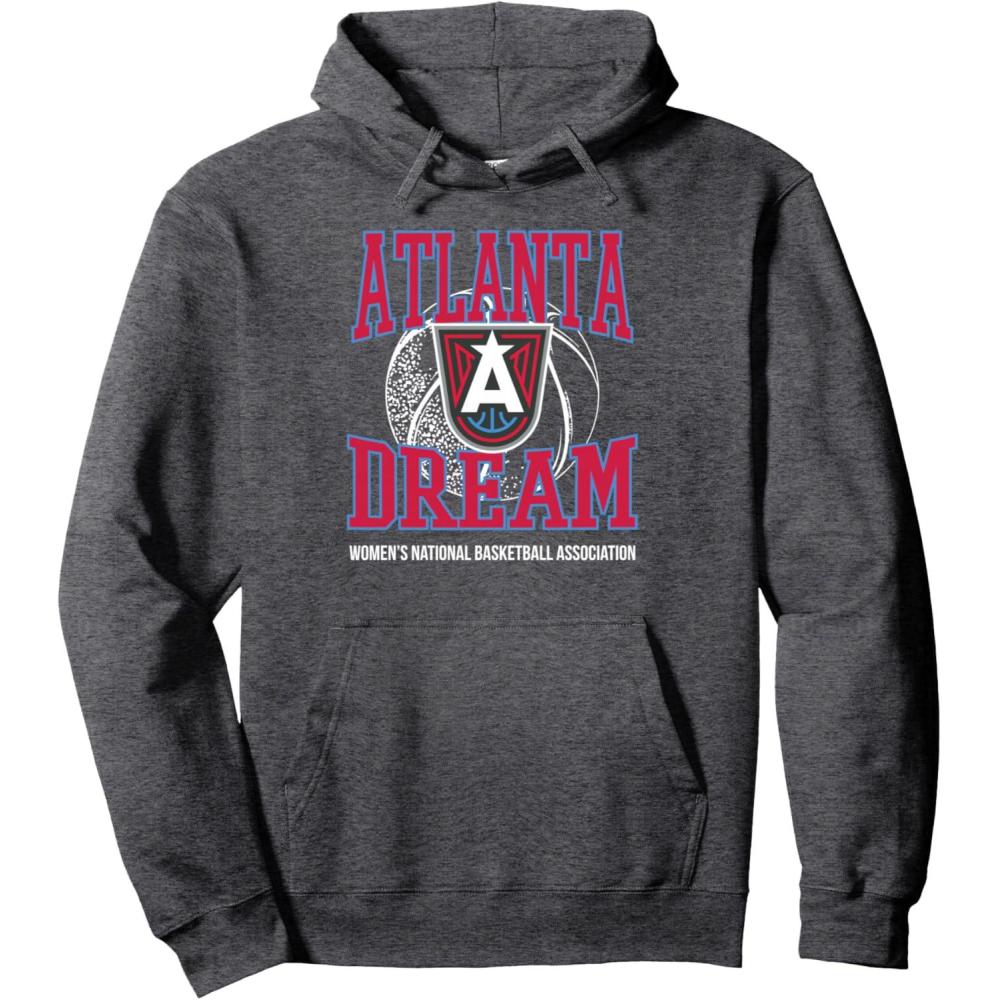 imageWNBA Atlanta Dream Home Court Pullover HoodieDark Heather Grey