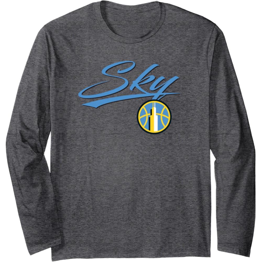 imageWNBA Chicago Sky Officially Licensed Long Sleeve TShirtDark Heather Grey