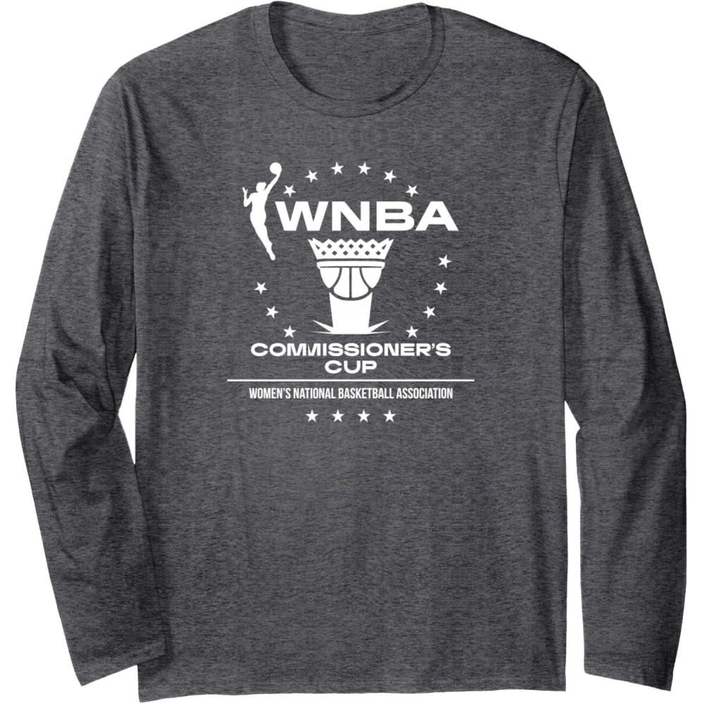 imageWNBA Commissioners Cup Above the Rim Long Sleeve TShirtDark Heather Grey