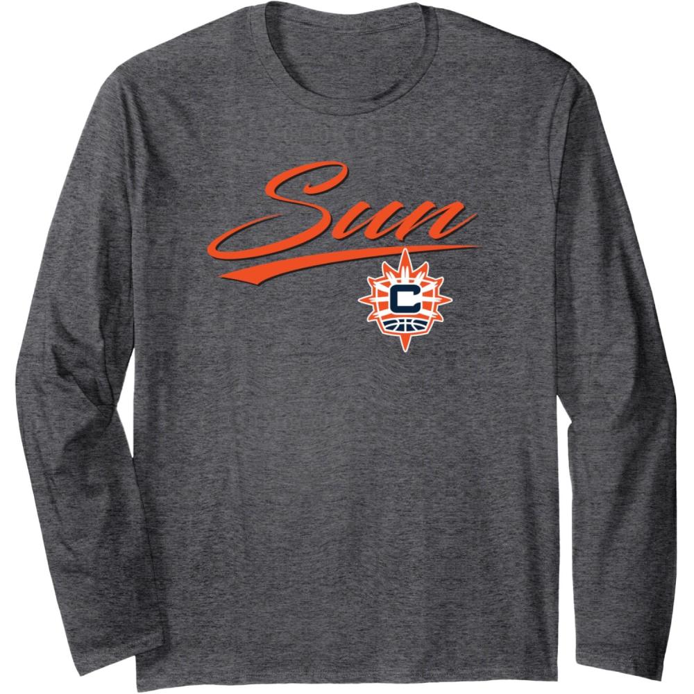imageWNBA Connecticut Suns Officially Licensed Long Sleeve TShirtDark Heather Grey