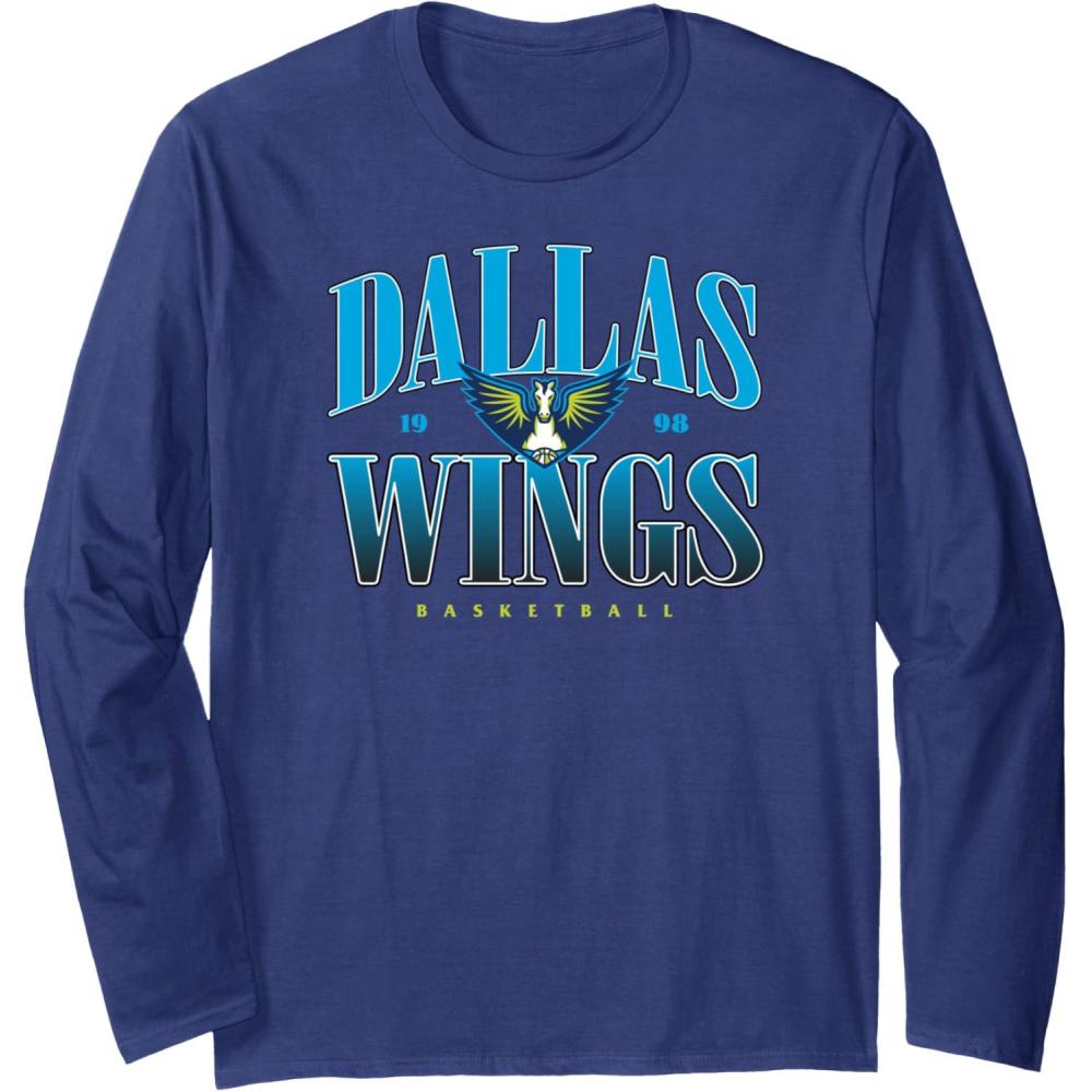 imageWNBA Dallas Wings Courtside Long Sleeve TShirtNavy Blue