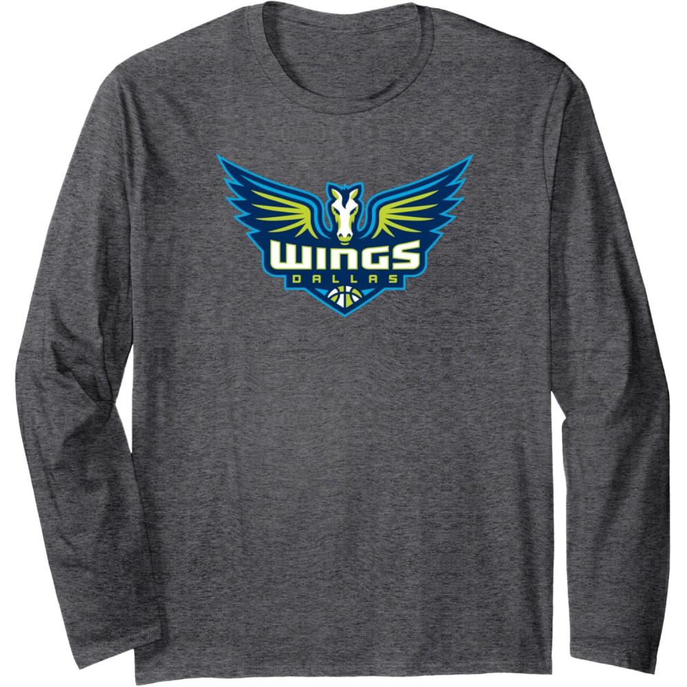 imageWNBA Dallas Wings Fan Base Long Sleeve TShirtDark Heather Grey