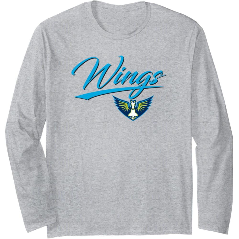 imageWNBA Dallas Wings Officially Licensed Long Sleeve TShirtHeather Grey