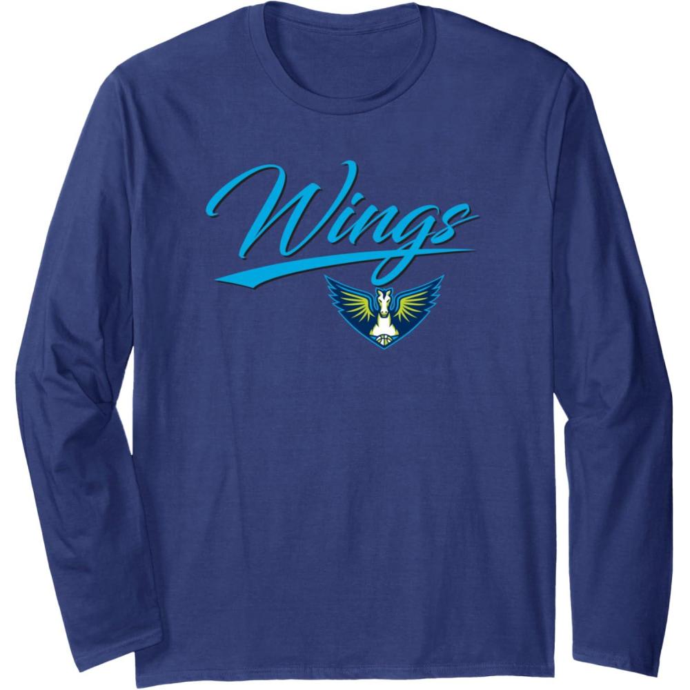 imageWNBA Dallas Wings Officially Licensed Long Sleeve TShirtNavy Blue