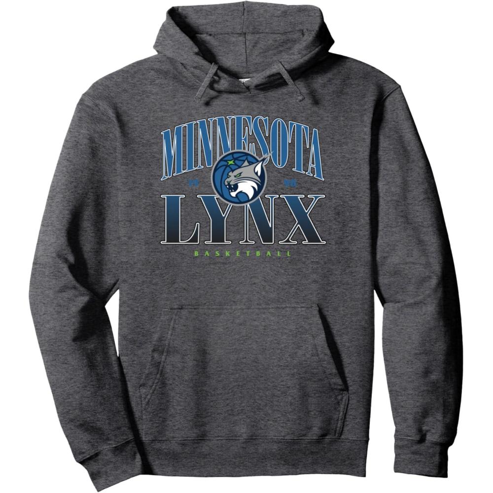 imageWNBA Minnesota Lynx Courtside Pullover HoodieDark Heather Grey