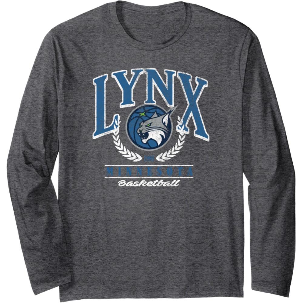 imageWNBA Minnesota Lynx Top Class Out Of Bounds Long Sleeve TShirtDark Heather Grey
