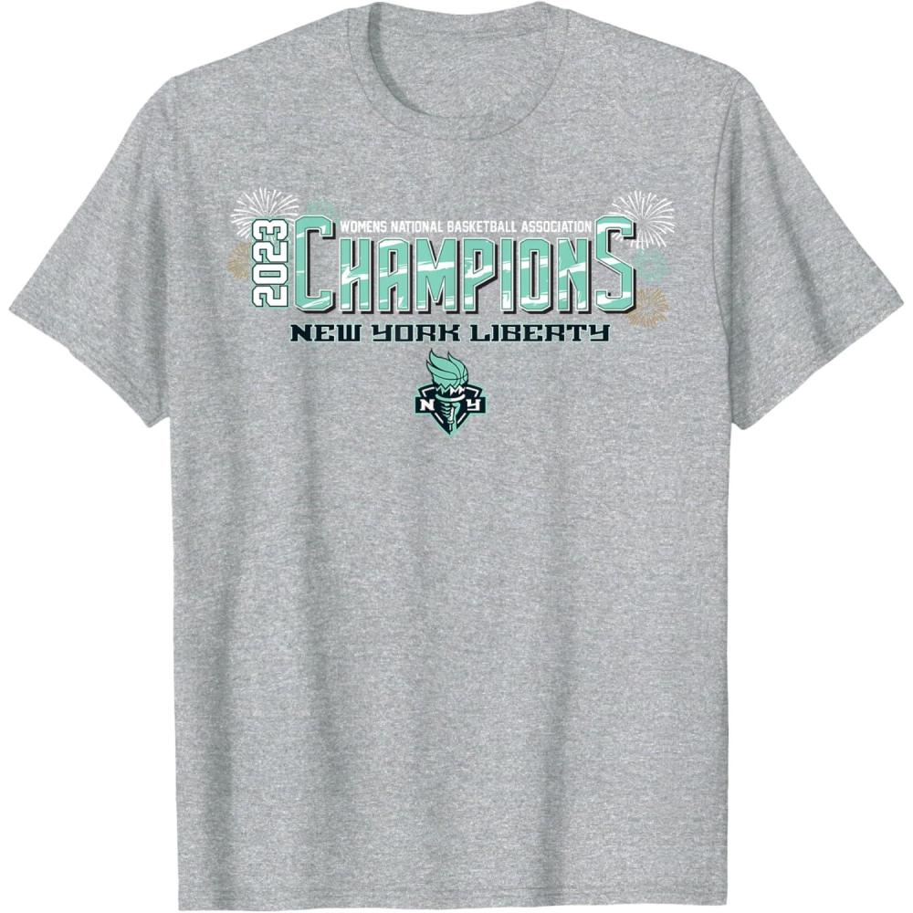 imageWNBA New York Liberty Party Time Championship TShirtHeather Grey