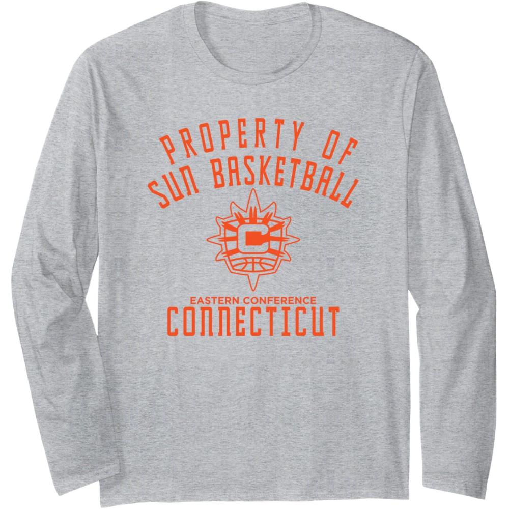 imageWNBA Property Of Connecticut Suns Licensed Long Sleeve TShirtHeather Grey