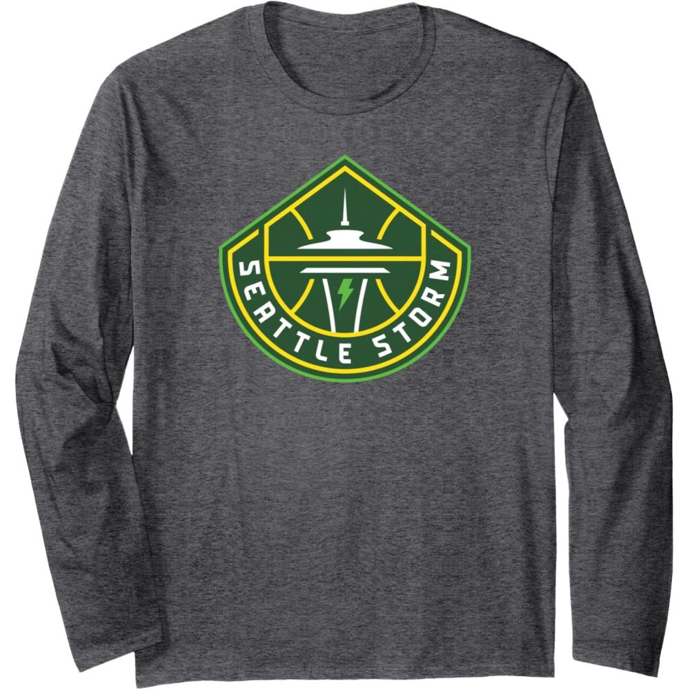 imageWNBA Seattle Storm Fan Base Long Sleeve TShirtDark Heather Grey