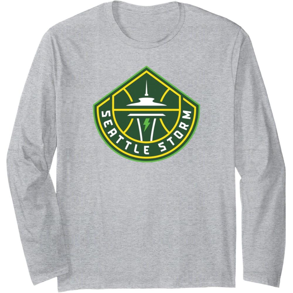 imageWNBA Seattle Storm Fan Base Long Sleeve TShirtHeather Grey