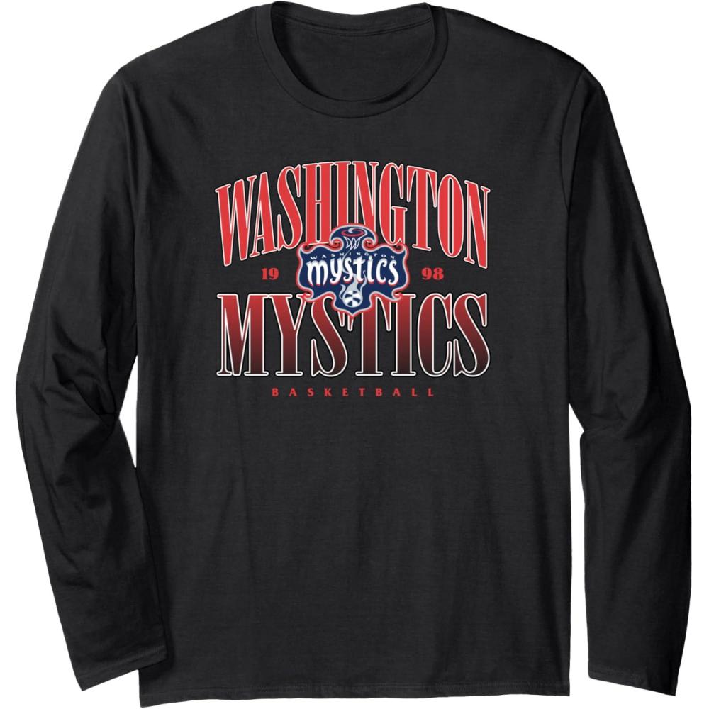 imageWNBA Washington MysticsCourtside Long Sleeve TShirtBlack