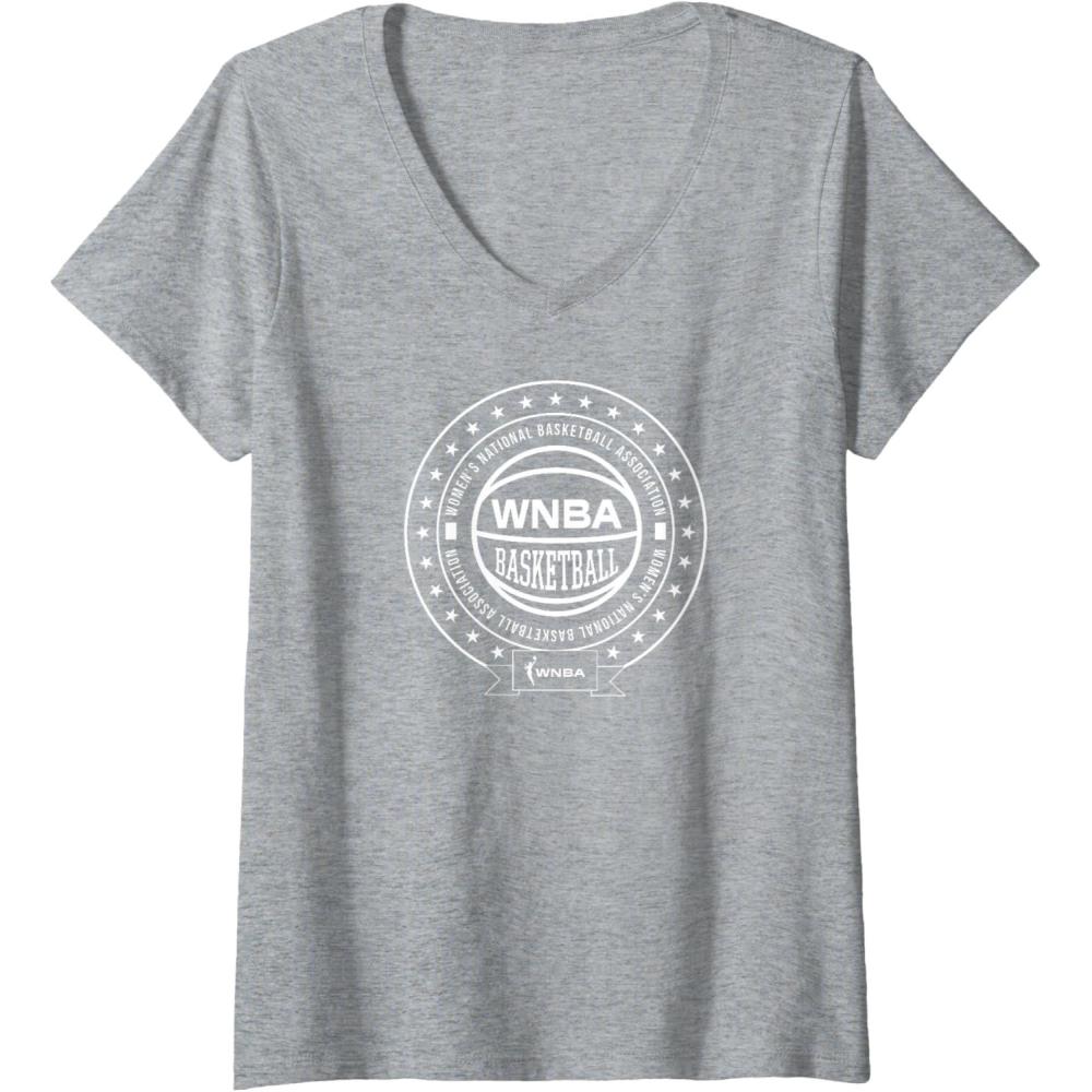 imageWomens WNBA Around the World VNeck TShirtHeather Grey