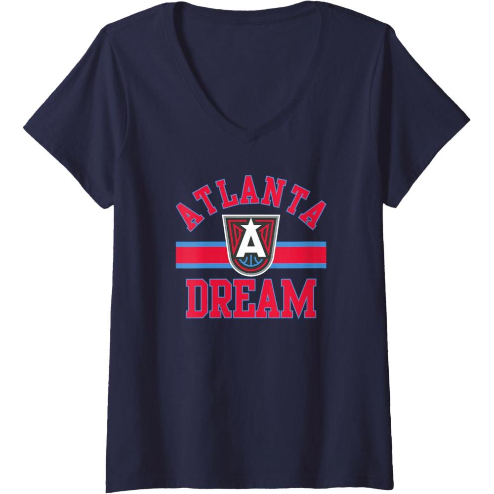 imageWomens WNBA Atlanta Dream Downtown VNeck TShirtNavy Blue