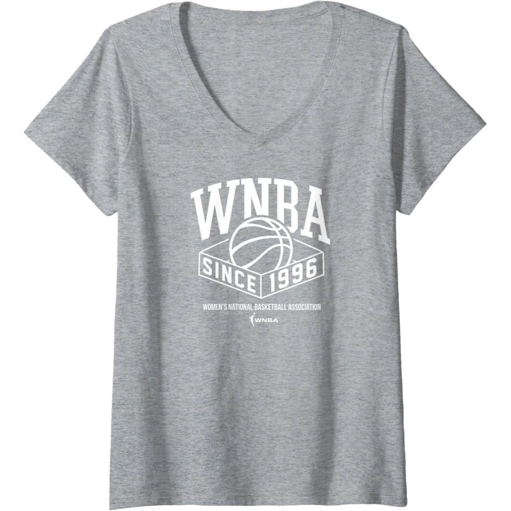 imageWomens WNBA Boxed Out VNeck TShirtHeather Grey