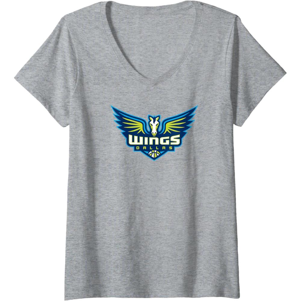 imageWomens WNBA Dallas Wings Fan Base VNeck TShirtHeather Grey