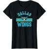 Dallas Wings WNBA Downtown T-Shirt – Black, Small, Classic Fit, Short Sleeve, Crew Neck, Unisex-Youth, Cotton Blend, Sports Fans, Adults(Black)