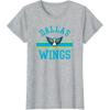 Dallas Wings WNBA Downtown T-Shirt – Black, Small, Classic Fit, Short Sleeve, Crew Neck, Unisex-Youth, Cotton Blend, Sports Fans, Adults(Heather Grey)