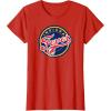 Indiana Fever WNBA Unisex-Adults & Kids Grey T-Shirt, Small, Short Sleeve, Round Neck, Loose Fit, Modern, Logo, Triblend, Sports Fan(Red)