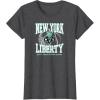 WNBA New York Liberty Home Court Midtown T-Shirt(Dark Heather Grey)