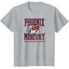 WNBA Phoenix Mercury Home Court T-Shirt(Heather Grey)