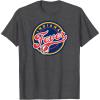 Indiana Fever WNBA Unisex-Adults & Kids Grey T-Shirt, Small, Short Sleeve, Round Neck, Loose Fit, Modern, Logo, Triblend, Sports Fan(Dark Heather Grey)