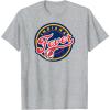 Indiana Fever WNBA Unisex-Adults & Kids Grey T-Shirt, Small, Short Sleeve, Round Neck, Loose Fit, Modern, Logo, Triblend, Sports Fan(Heather Grey)