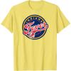 Indiana Fever WNBA Unisex-Adults & Kids Grey T-Shirt, Small, Short Sleeve, Round Neck, Loose Fit, Modern, Logo, Triblend, Sports Fan(Lemon Yellow)