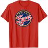 Indiana Fever WNBA Unisex-Adults & Kids Grey T-Shirt, Small, Short Sleeve, Round Neck, Loose Fit, Modern, Logo, Triblend, Sports Fan(Red)