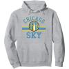 WNBA Chicago Sky Downtown Pullover Hoodie(Heather Grey)