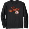 WNBA Connecticut Suns Officially Licensed Long Sleeve T-Shirt(Black)
