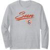 WNBA Connecticut Suns Officially Licensed Long Sleeve T-Shirt(Heather Grey)