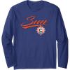 WNBA Connecticut Suns Officially Licensed Long Sleeve T-Shirt(Navy Blue)