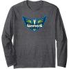 WNBA Dallas Wings Fan Base Long Sleeve T-Shirt(Dark Heather Grey)