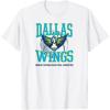 WNBA Dallas Wings Home Court T-Shirt(White)