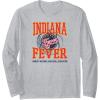WNBA Indiana Fever Home Court Long Sleeve T-Shirt(Heather Grey)