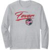 WNBA Indiana Fever Officially Licensed Long Sleeve T-Shirt(Heather Grey)